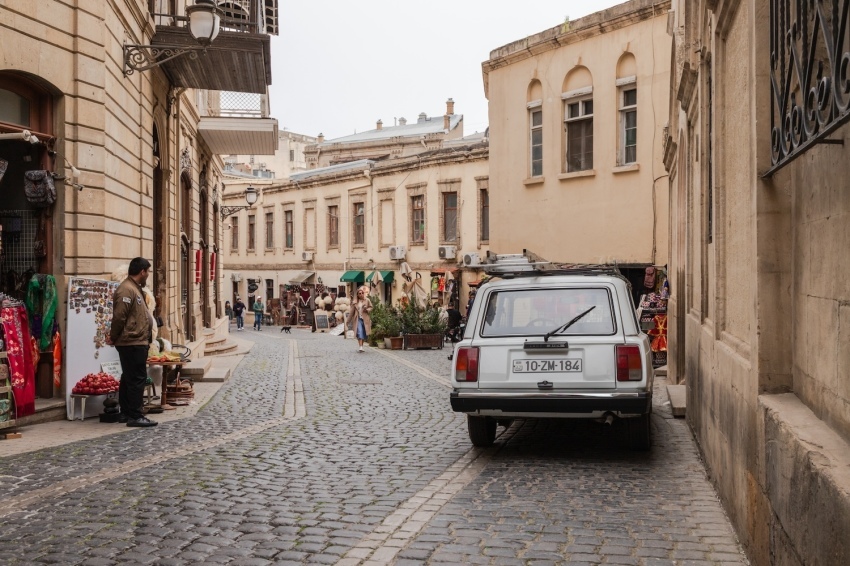 The streets of Baku’s Old City. 