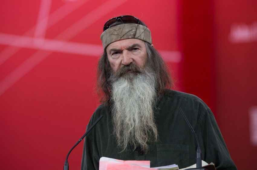 Phil Robertson of television show "Duck Dynasty" speaks at the annual Conservative Political Action Conference (CPAC) at National Harbor, Maryland, outside Washington, DC on February 27, 2015. 
