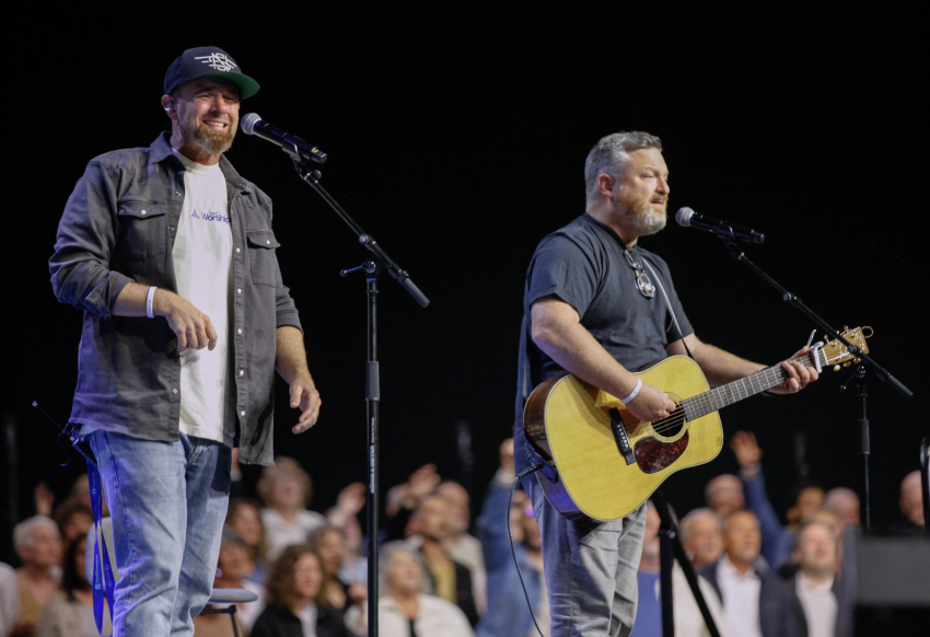 Shane & Shane leads worship at the SBC Annual Meeting in Dallas, Texas.