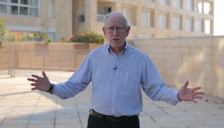 Mitch Glaser, president of Chosen People Ministries while on a tour in Israel.