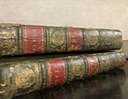 Volume I-II of Copy 1 of the Aitken Bible in the Rare Book and Special collections Division from the Library of Congress.