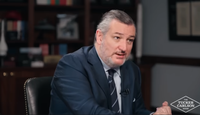 U.S. Senator Ted Cruz in a screenshot of an interview with Tucker Carlson.