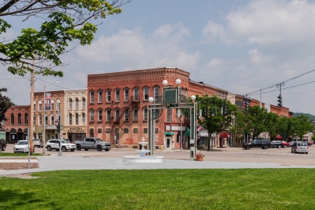 The village of Bath in Steuben County, New York. 