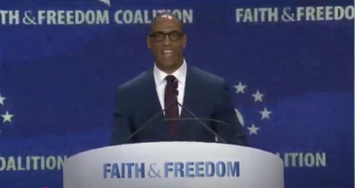 United States Secretary of Housing and Urban Development Scott Turner speaks at the Faith & Freedom Coalition's Road to Majority Conference in Washington, D.C., June 27, 2025.