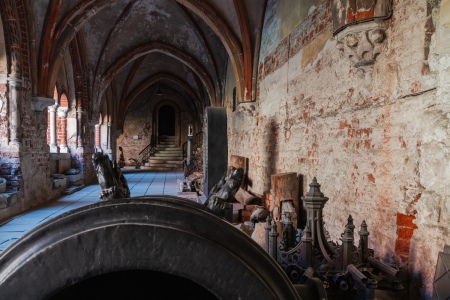 The Dom Museum in the cloister of Riga Cathedral. 