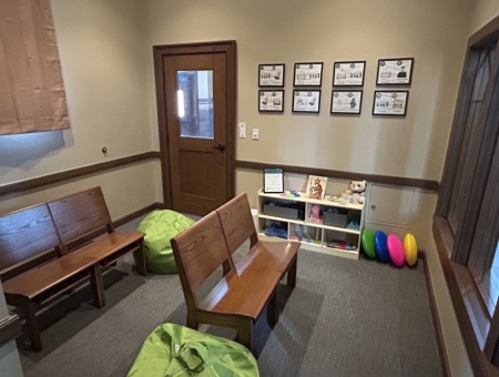 A worship space at Saint Pius X Catholic Church of Granger, Indiana, that is made for the benefit of those who suffer from sensory processing disorders, including those on the autism spectrum. 