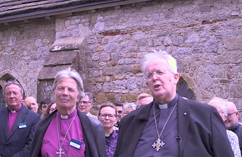 Watch the moment that the Cherry Elizabeth Vann, a lesbian, has been named the 15th Archbishop of Wales. She will continue to serve as the bishop of Monmouth, and will be enthroned in Newport Cathedral later this year.