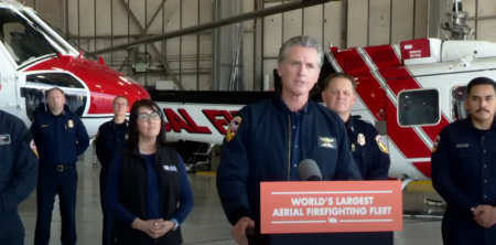 California's Democratic Gov. Gavin Newsom discusses plans to counter Texas' mid-decade redistricting in a July 31, 2025 press conference.