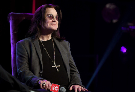 Ozzy Osbourne speaks onstage at iHeartRadio ICONS with Ozzy Osbourne: In Celebration of Ordinary Man at iHeartRadio Theater on Feb. 24, 2020, in Burbank, California. 