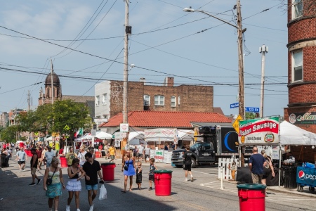 The annual Feast of the Assumption festival in Cleveland. 
