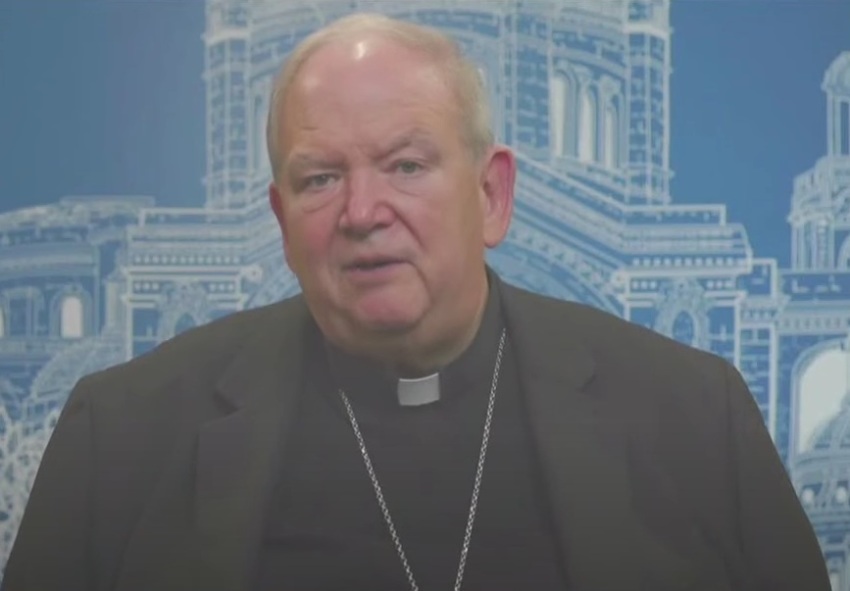 Archbishop Bernard A. Hebda, head of the Roman Catholic Archdiocese of Saint Paul & Minneapolis, is interviewed by FOX 9 shortly after the Aug. 27, 2025 shooting at Annunciation Church and School.