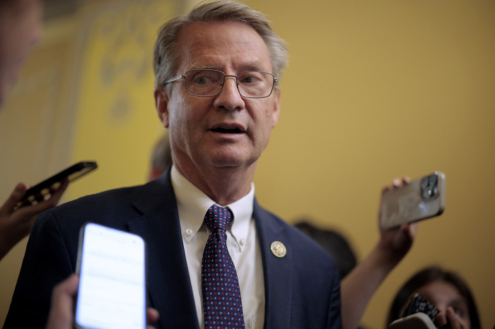 Rep. Tim Burchett, R-Tenn., talks to reporters at the U.S. Capitol on Sept. 2, 2025, in Washington, D.C.