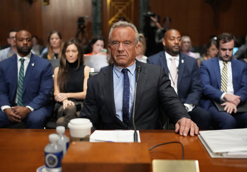 Health and Human Services Secretary Robert Kennedy Jr. arrives to testify before the Senate Finance Committee at the Dirksen Senate Office Building on Sept. 4, 2025, in Washington, D.C. The committee met to hear testimony on President Trump's 2026 healthcare agenda.