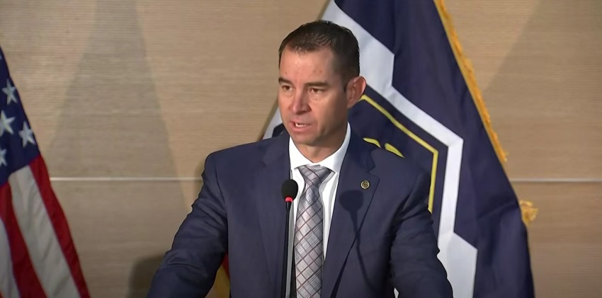 Beau Mason, commissioner with the Utah Department of Public Safety, speaks at a press conference about the investigation into the shooting of Charlie Kirk, held on the morning of Thursday, Sept. 11, 2025.