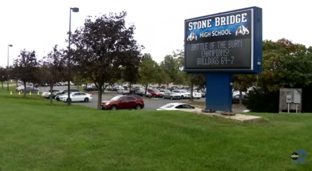 A screenshot of a report on Stone Bridge High School in Loudon County, Virginia.