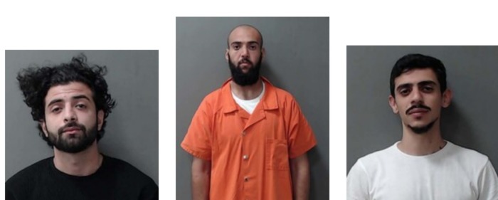 Three men have been arrested after a Texas youth baseball coach was struck by a bullet during a pregame prayer.