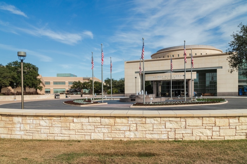 The George H.W. Bush Presidential Library and Museum in College Station, Texas. 