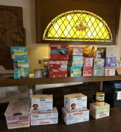 Donated items were collected by the Presbyterian Church (USA) Presbytery of Yukon in response to storms that struck Alaska in October 2025.