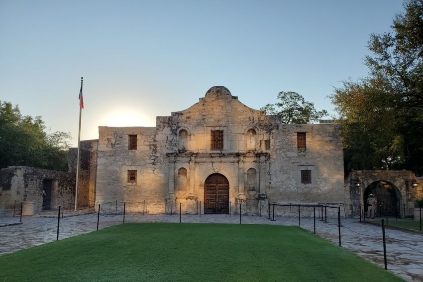 An undated photo of the Alamo Church in San Antonio.