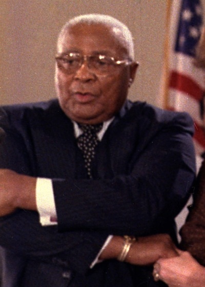 The Rev. Martin Luther King, Sr. (1897-1984), the father of famed civil rights activist the Rev. Martin Luther King, Jr. 