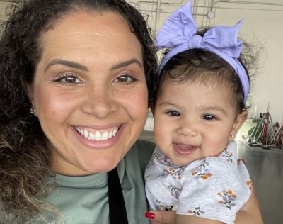 Jessica Williams holding the daughter she says was saved by the abortion pill reversal process.