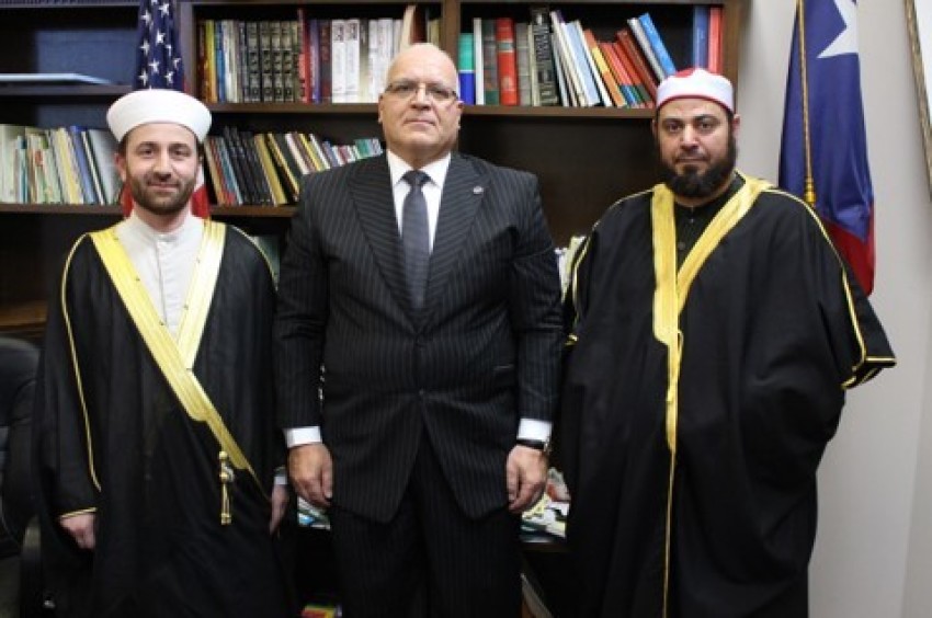 An image on the Islamic Tribunal website lists imam Irhabi Mohamed (left) as one of the organization's clerics. 