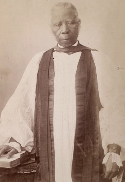 Samuel Ajayi Crowther (c. 1807-1891), a former slave born in modern Nigeria who became the first African bishop in the Anglican Church.