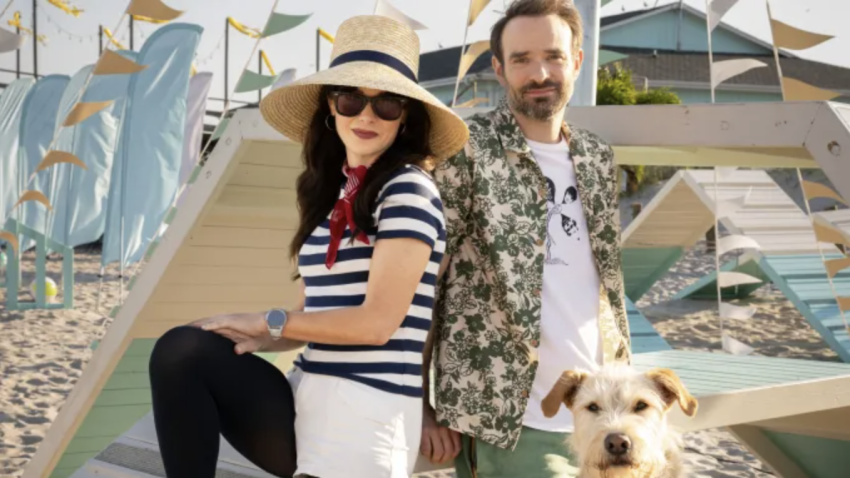 Zooey Deschanel and Charlie Cox in 'Merv'