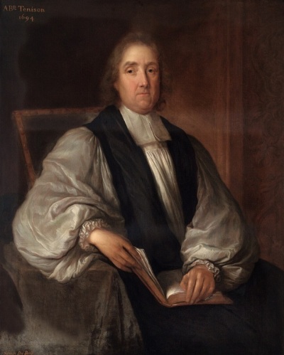 Thomas Tenison (1636-1715), a former archbishop of Cantebury and founding member of the Society for the Propagation of the Gospel.