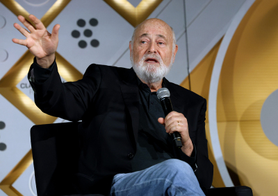 Rob Reiner speaks onstage at the screening of "Misery" during the 2025 TCM Classic Film Festival at TCL Chinese Theatre on April 25, 2025, in Hollywood, California. 