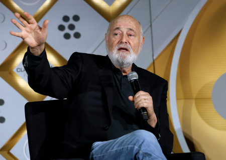 Rob Reiner speaks onstage at the screening of "Misery" during the 2025 TCM Classic Film Festival at TCL Chinese Theatre on April 25, 2025, in Hollywood, California.