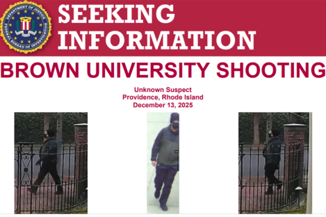 FBI releases images of person of interest in Brown University shooting