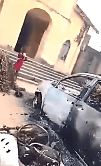 Aftermath of attack on St. Andrews Anglican Church in Isiokwe, Anambra state, Nigeria, on Dec. 7, 2025.