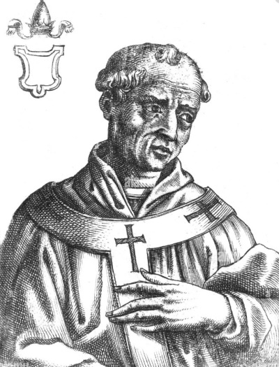 An 18th-century depiction of Pope Sisinnius (circa 650-708), the former head of the Roman Catholic Church who had one of the shortest papal reigns in history, at only 20 days. 