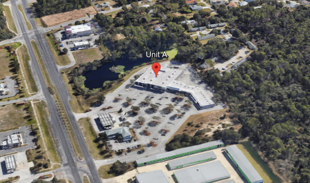 An aerial view of Coastal Family Church located at 2501-A Moody Blvd in Flagler Beach, Fla.