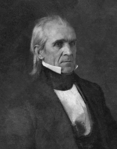The 1849 Daguerreotype of President James K. Polk, the earliest known photograph ever taken of a serving United States president. 