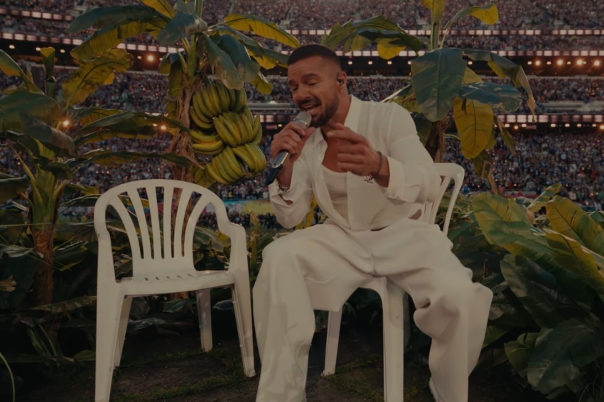 Ricky Martin performs during the Super Bowl LX halftime show in Santa Clara, California, on Feb. 8, 2026. 