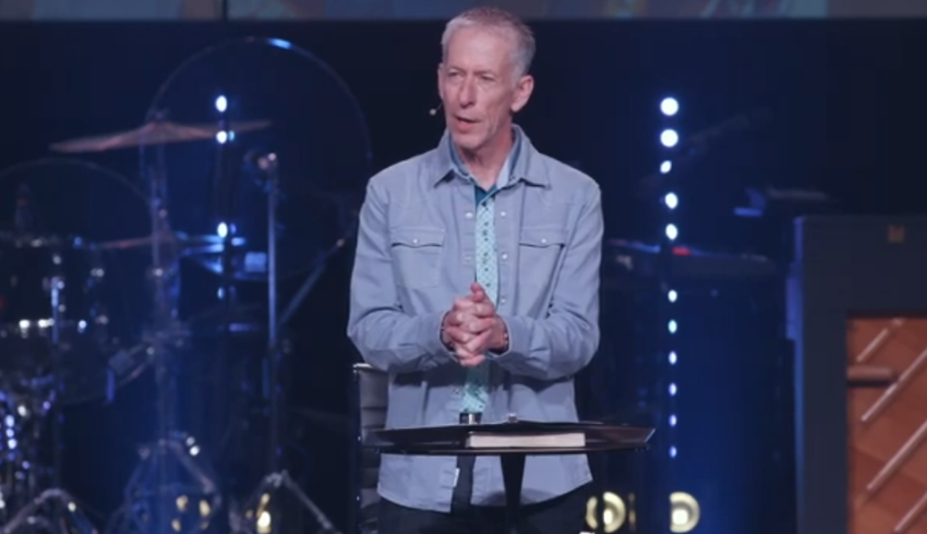 Pastor Rod Loy speaks at Christ Place Church on Nov 11, 2024. 