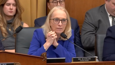 Rep. Mary Gay Scanlon, D-Pa., lamented the influence of "white Christian nationalism" during a hearing about Sharia by the House Judiciary Subcommittee on the Constitution and Limited Government in Washington, D.C., on Feb. 10, 2026.
