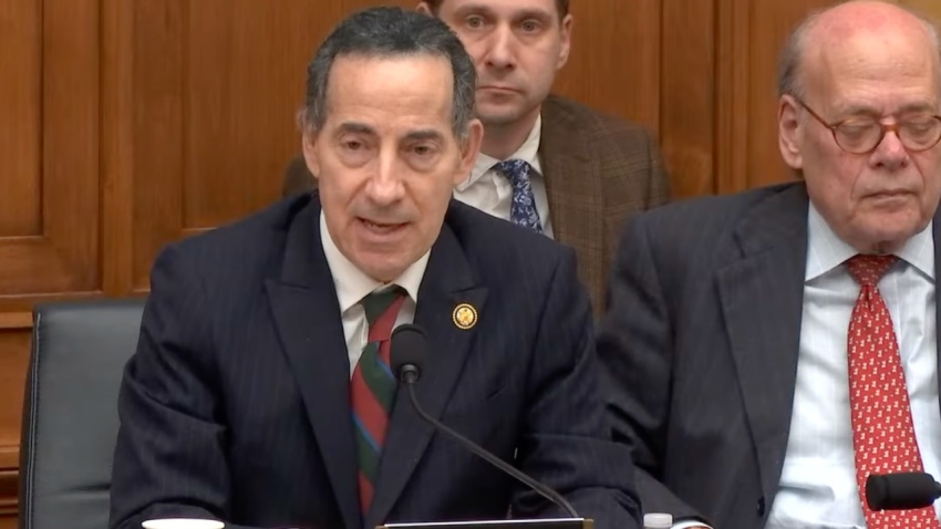 Reps. Jamie Raskin, D-Md., (L) and Steve Cohen, D-Tenn., (R) claimed white Christian nationalism poses a greater threat in the U.S. than Sharia law during a House Judiciary Subcommittee on the Constitution and Limited Government hearing in Washington, D.C., on Feb. 10, 2026.