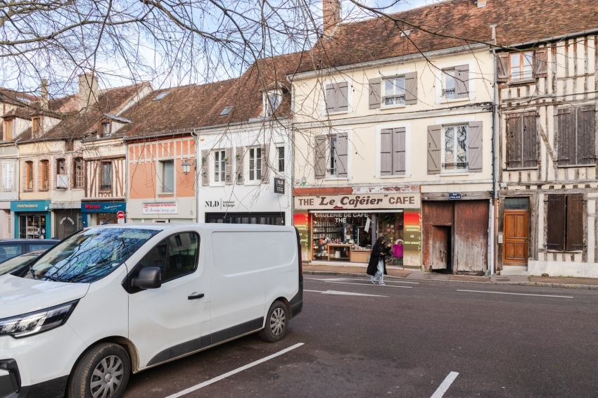 The streets of Sens, France. 