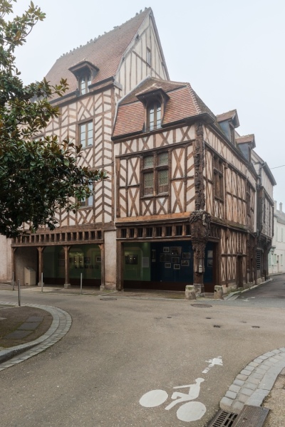 The French city of Sens is known for its half-timbered buildings, including this 16th-century house.