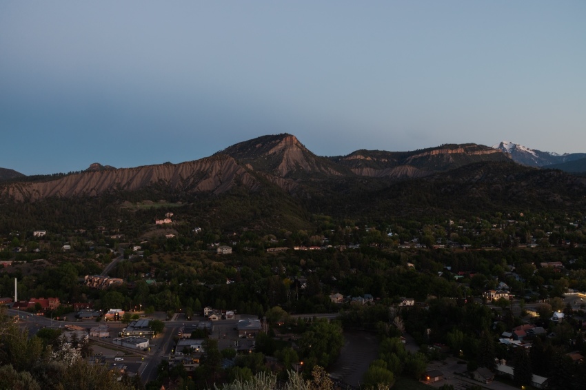 Early morning in Durango, Colorado.