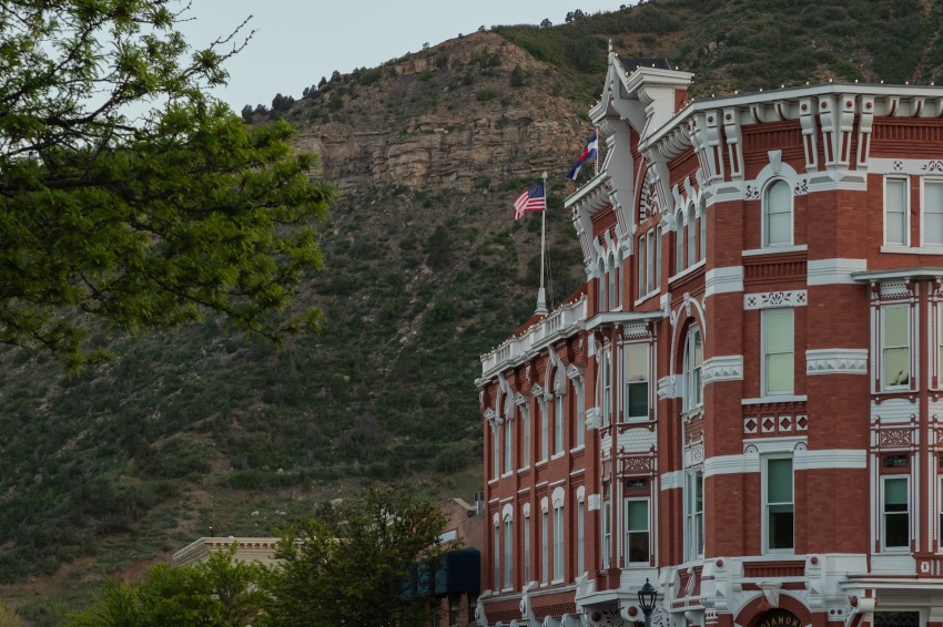 The railroad-era Strater Hotel in Durango, Colorado.