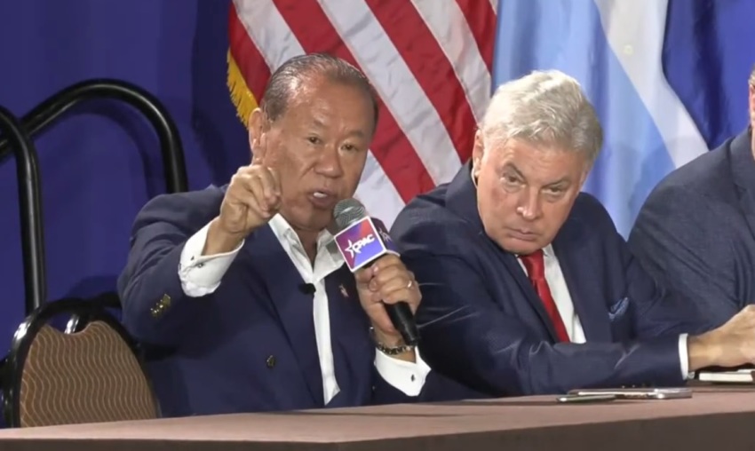 Pastor Che Ahn speaks at the CPAC International Faith Summit convened on Wednesday, March 26, 2026, at the Gaylord Texan Resort and Conference Center in Grapevine, Texas.