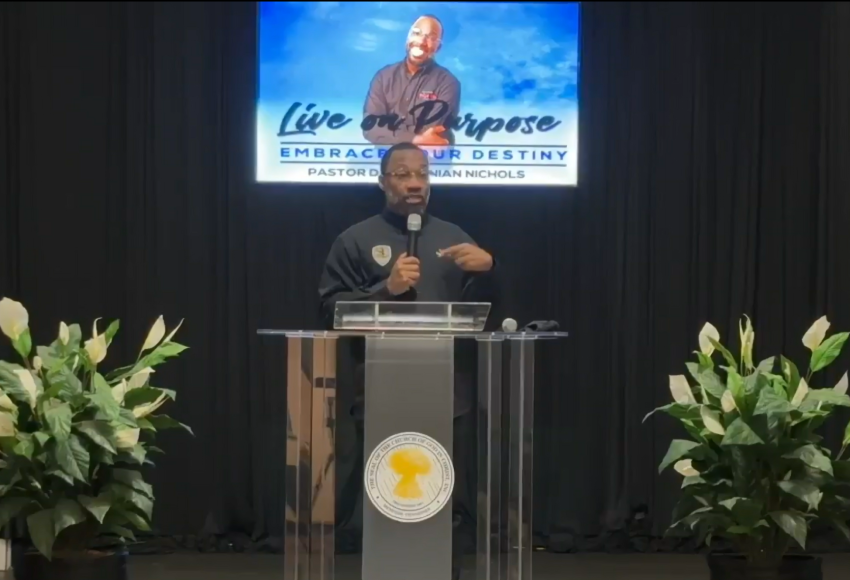 Pastor Darthanian Nichols of Breaking Chains Outreach Ministries in Detroit, Michigan.