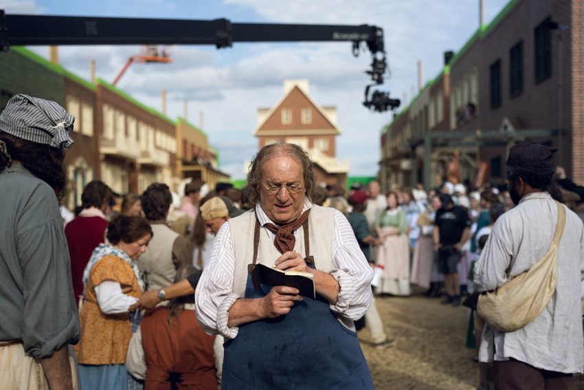 Actor John Paul Sneed as Benjamin Franklin in "A Great Awakening"