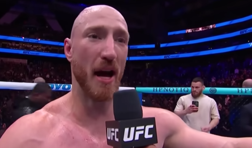 UFC fighter Joe Pyfer discusses how he almost took his own life before finding faith in God following a UFC fight, March 28, 2026.