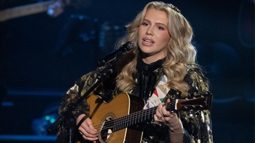 "American Idol" hopeful Hannah Harper performs Fleetwood Mac’s “Landslide” during "Rock & Roll Hall of Fame Night" on April 13, 2026.
