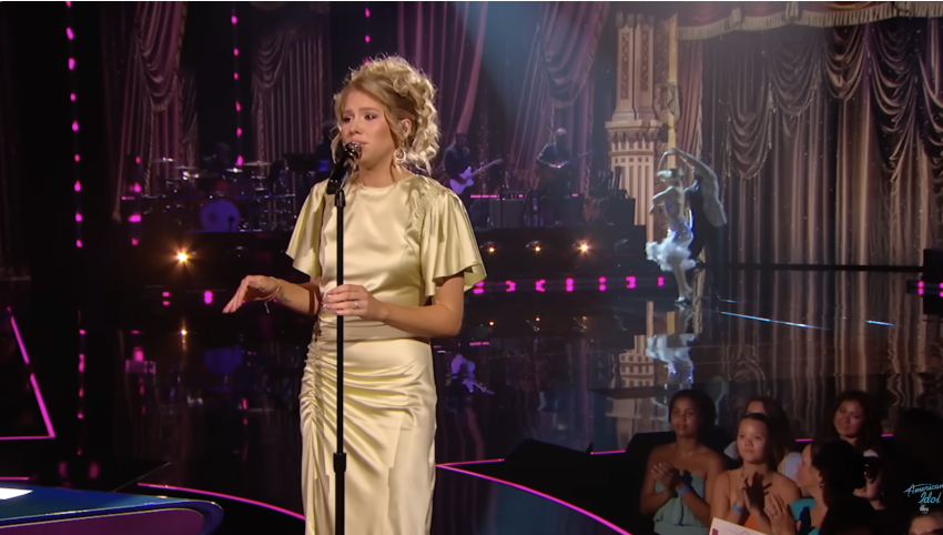 Hannah Harper performs on "American Idol"